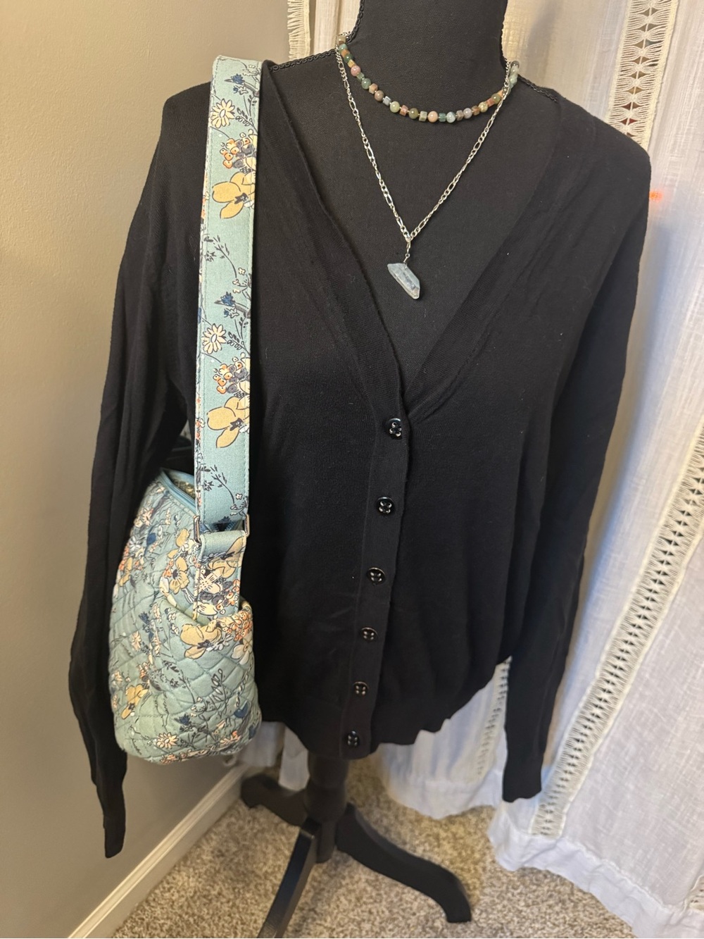 Tommy Hilfiger Black Cardigan with Black Buttons